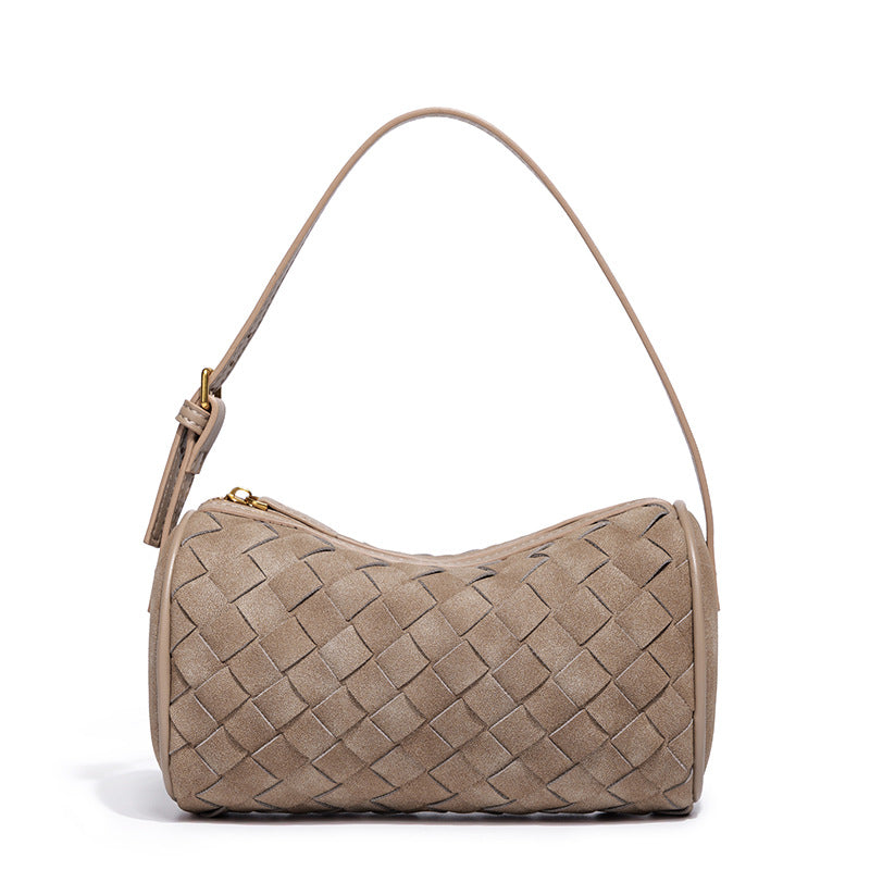 Geflochtene Wildleder-Handtasche Brehn