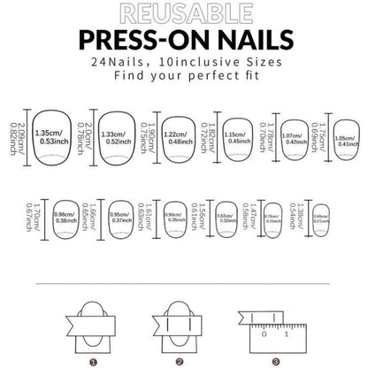 Hochwertiges Kunstnagelset mit Elegantem French Design Brehn