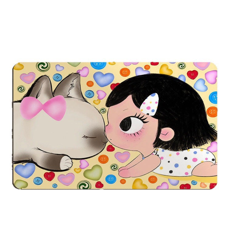 Adorable Cartoon Charakter Badmatte Brehn