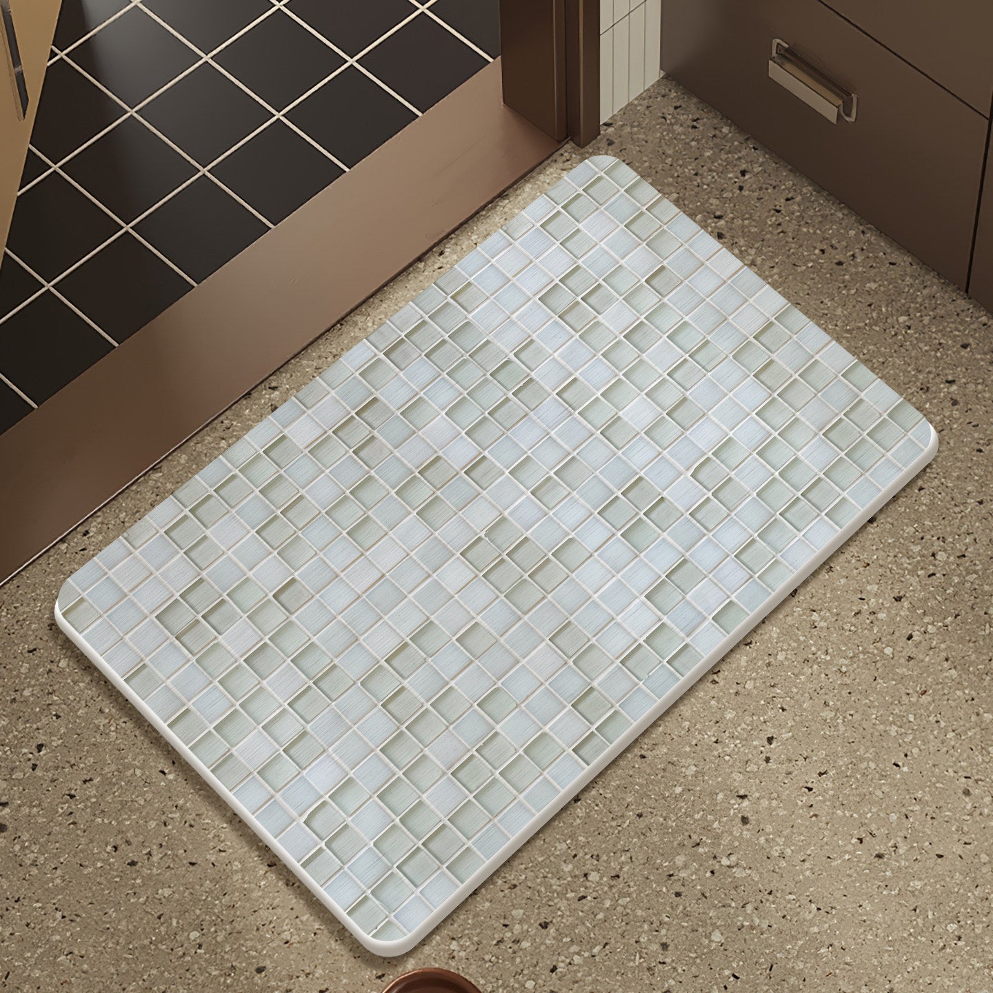 Mosaik Design Badmatte Brehn