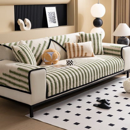 Stylische Strick-Wurfdecke