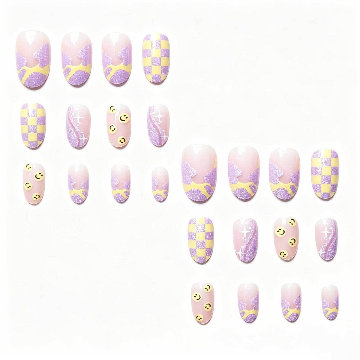 Künstlerisches gemustertes Gel Nagelkunst