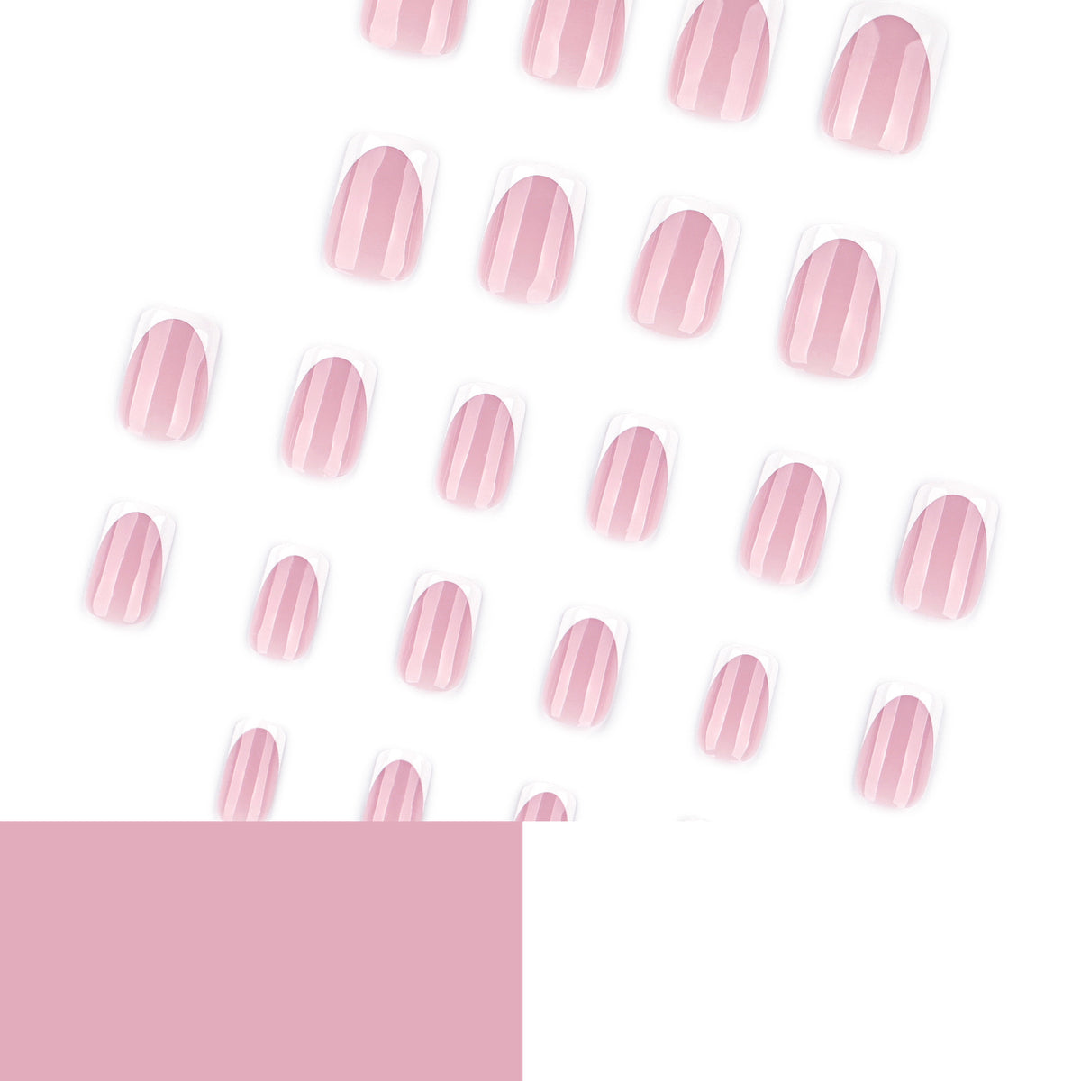 Französische Nagelverlängerungen mit glänzendem Finish Brehn