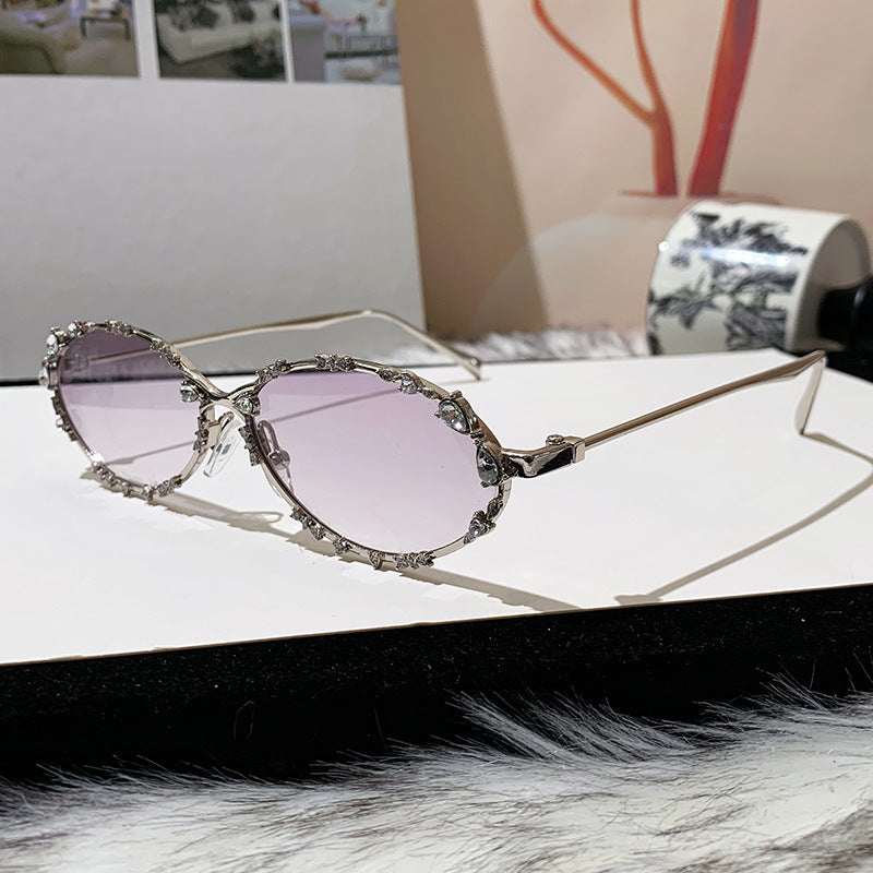 Damen extravagante oversized Sonnenbrille mit futuristischem Design Brehn