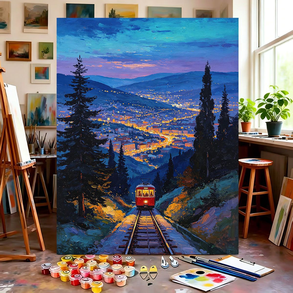 Berglandschaft Leinwandkunst Brehn