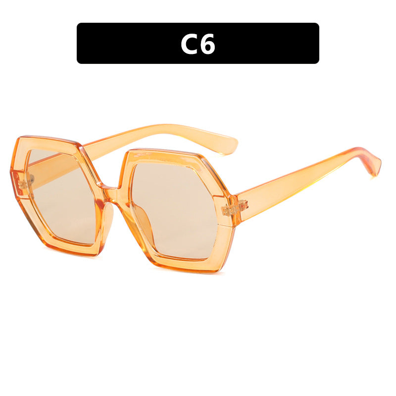 Damen innovative hexagonale Sonnenbrille Brehn
