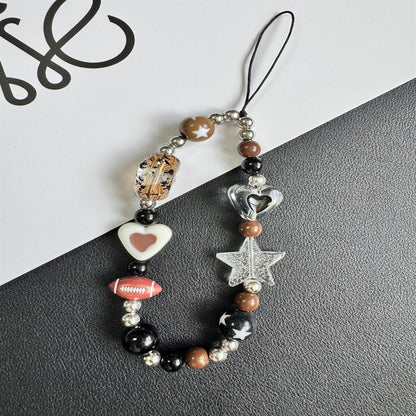 Themed Charm Beaded Phone Lanyard Brehn