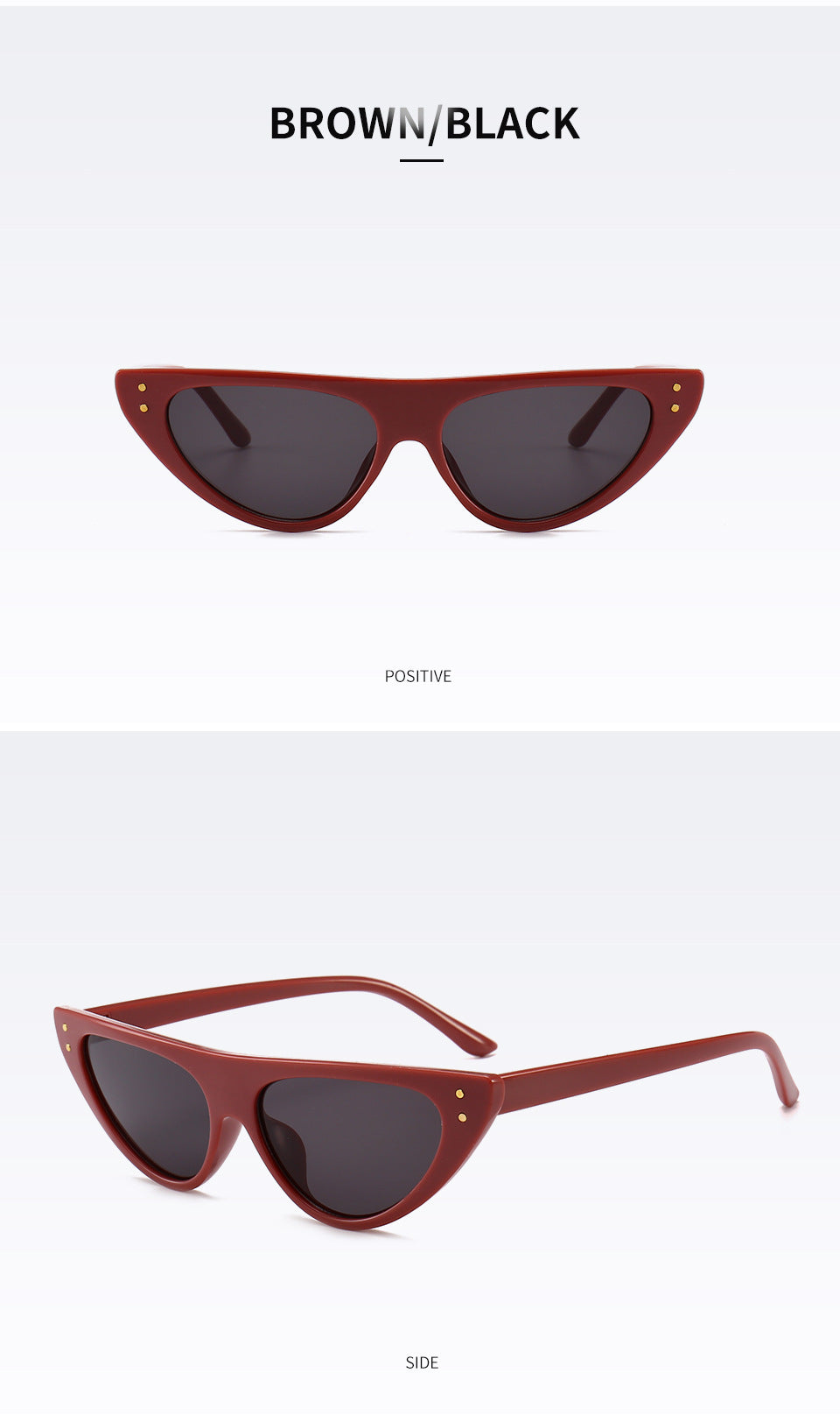 Chic Cat-Eye Sonnenbrille mit erhöhtem Design Brehn
