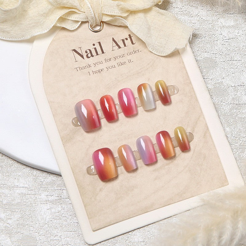 Ombre Gradient Press-On Nail Art Set Brehn