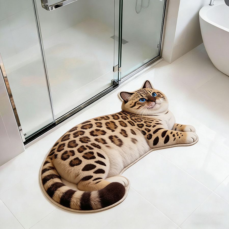 Katzenförmige Badmatte Brehn