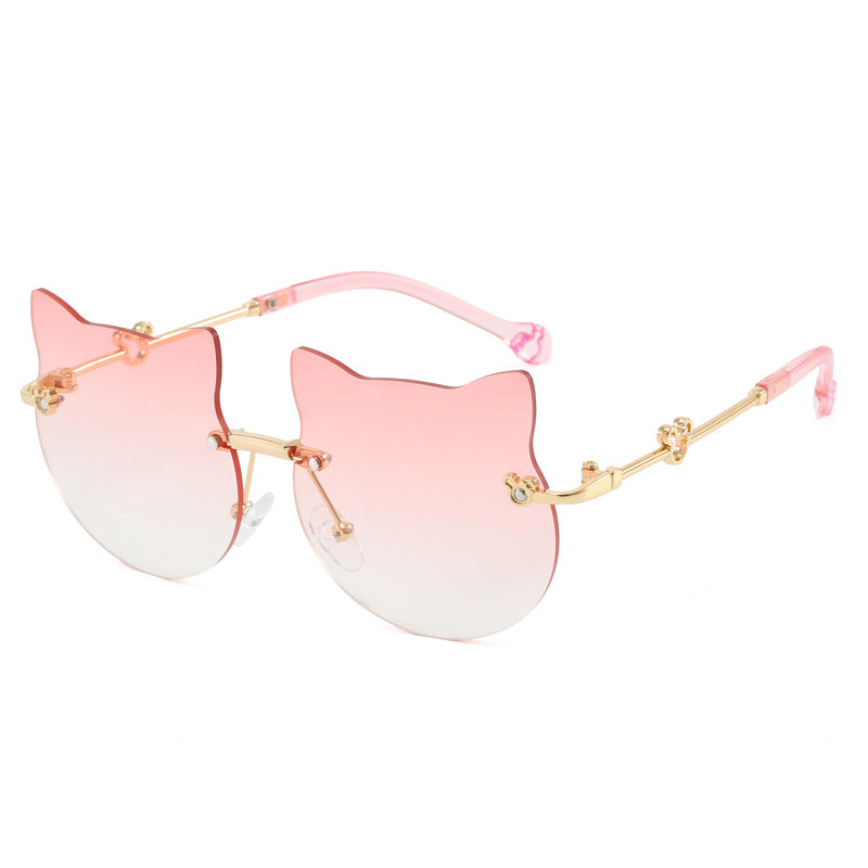 Damen geometrische Sonnenbrille mit luxuriösem Metallrahmen Brehn