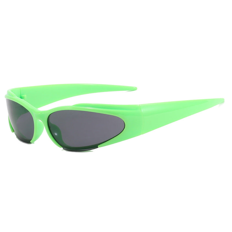 Damen Sportliche UV-Schutz-Sonnenbrille mit aerodynamischem Design Brehn