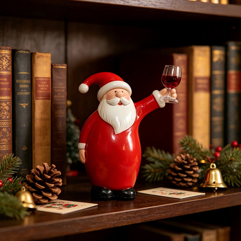 Lustige Weihnachtsmannfigur mit Bierkrug Brehn