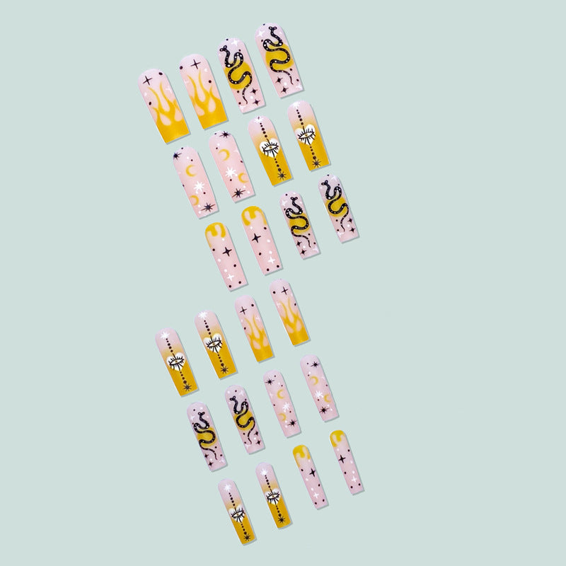 Künstliche Kunstnägel mit mystischen Motiven Brehn