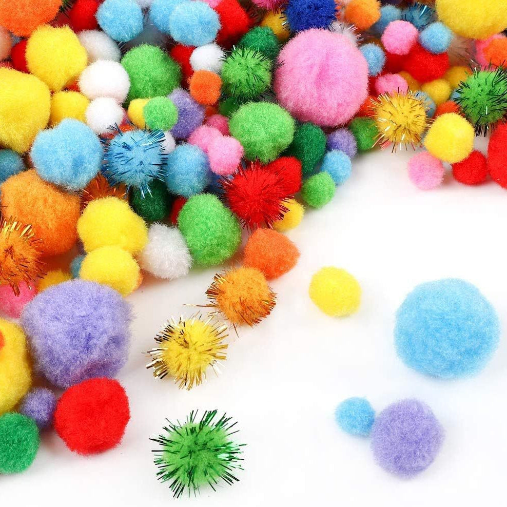 Unisex farbenfrohe Bastelpompons Brehn