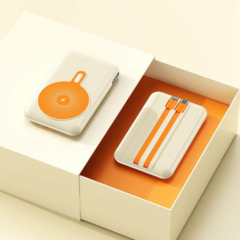 Tragbare Powerbank mit Integrierter Schnellladefunktion und Kabelloser Lademöglichkeit Brehn