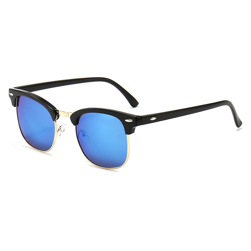 Damen modische Retro-Sonnenbrille mit metallischem Rahmen Brehn