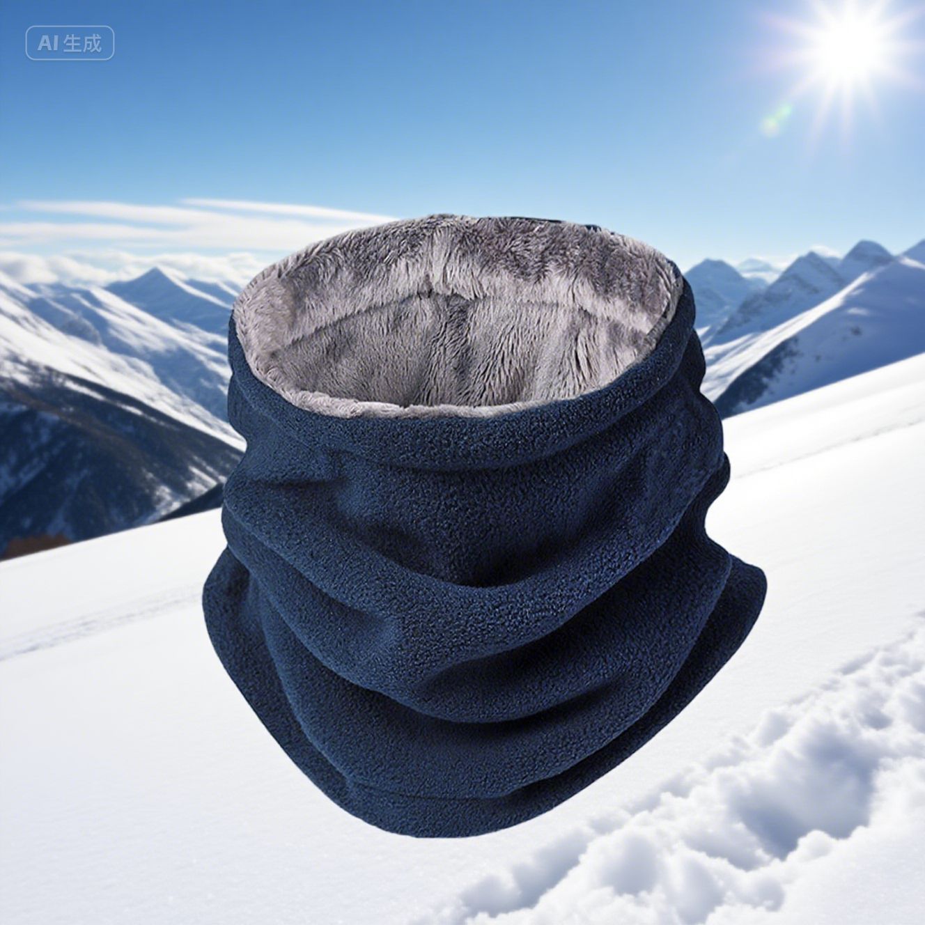 Damen Flauschiger Winter-Wendehalstuch Brehn