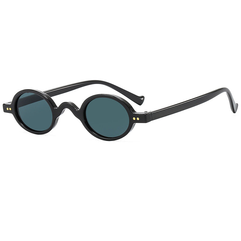 Damen runde Sonnenbrille mit markantem Design und hochwertigem Kunststoffrahmen Brehn