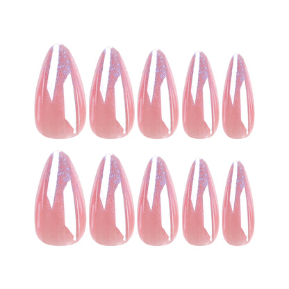 Kunstvolle Stiletto-Nägel mit Glitzer-Gradient und elegantem Design Brehn