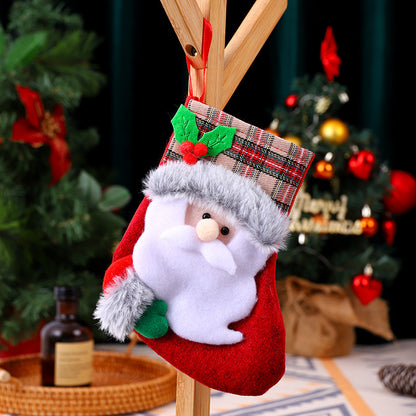Weihnachtlicher Stoffsocken Brehn