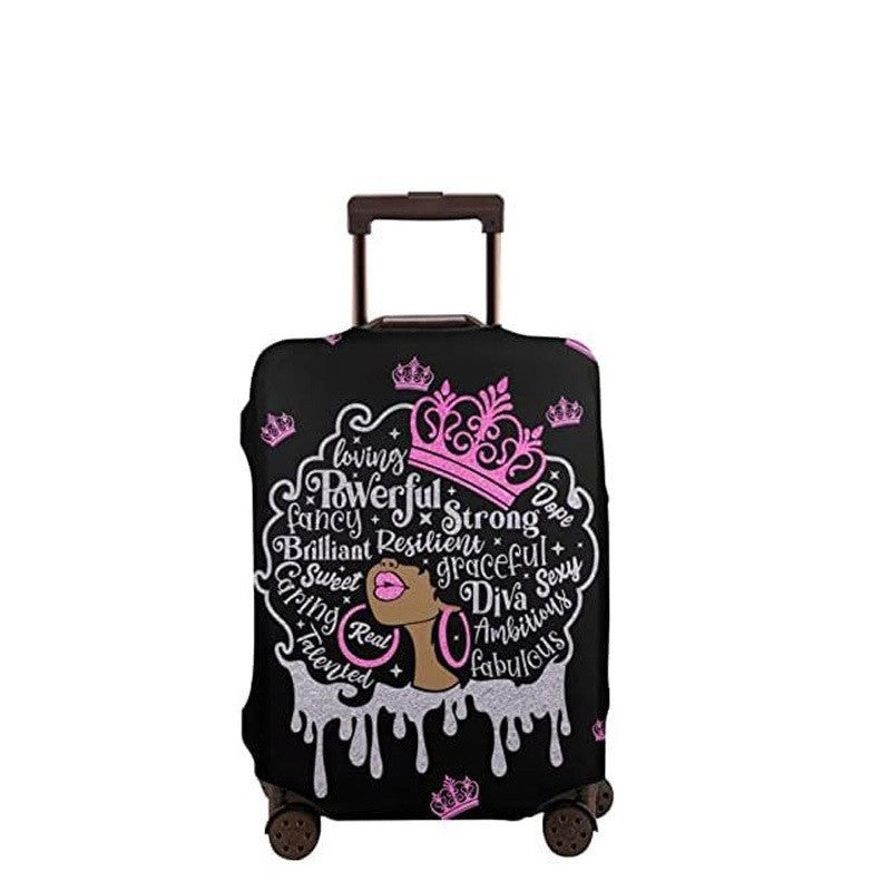 Damen Hartschalenreisekoffer mit einzigartigem Totenkopf- und Rosendesign Brehn