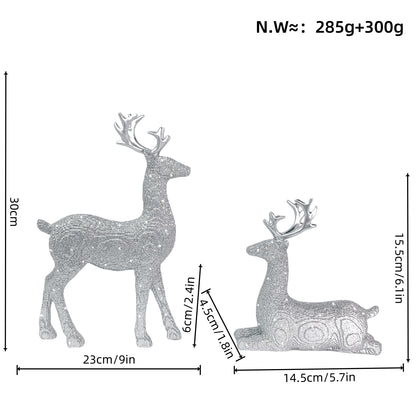 Elegante Weihnachtsdeko in Form von Rentieren Brehn
