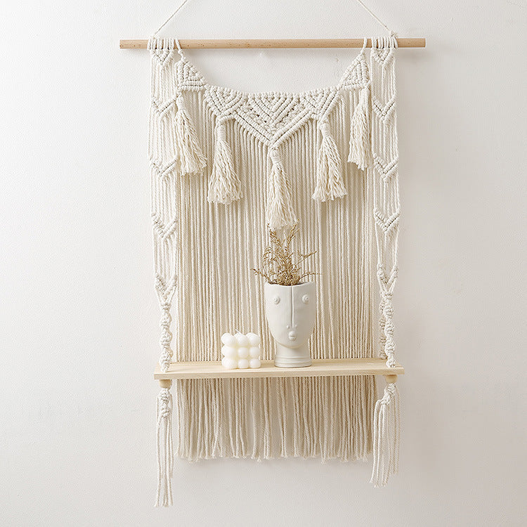 Makramee Wandregal Organizer mit Boho-Design Brehn