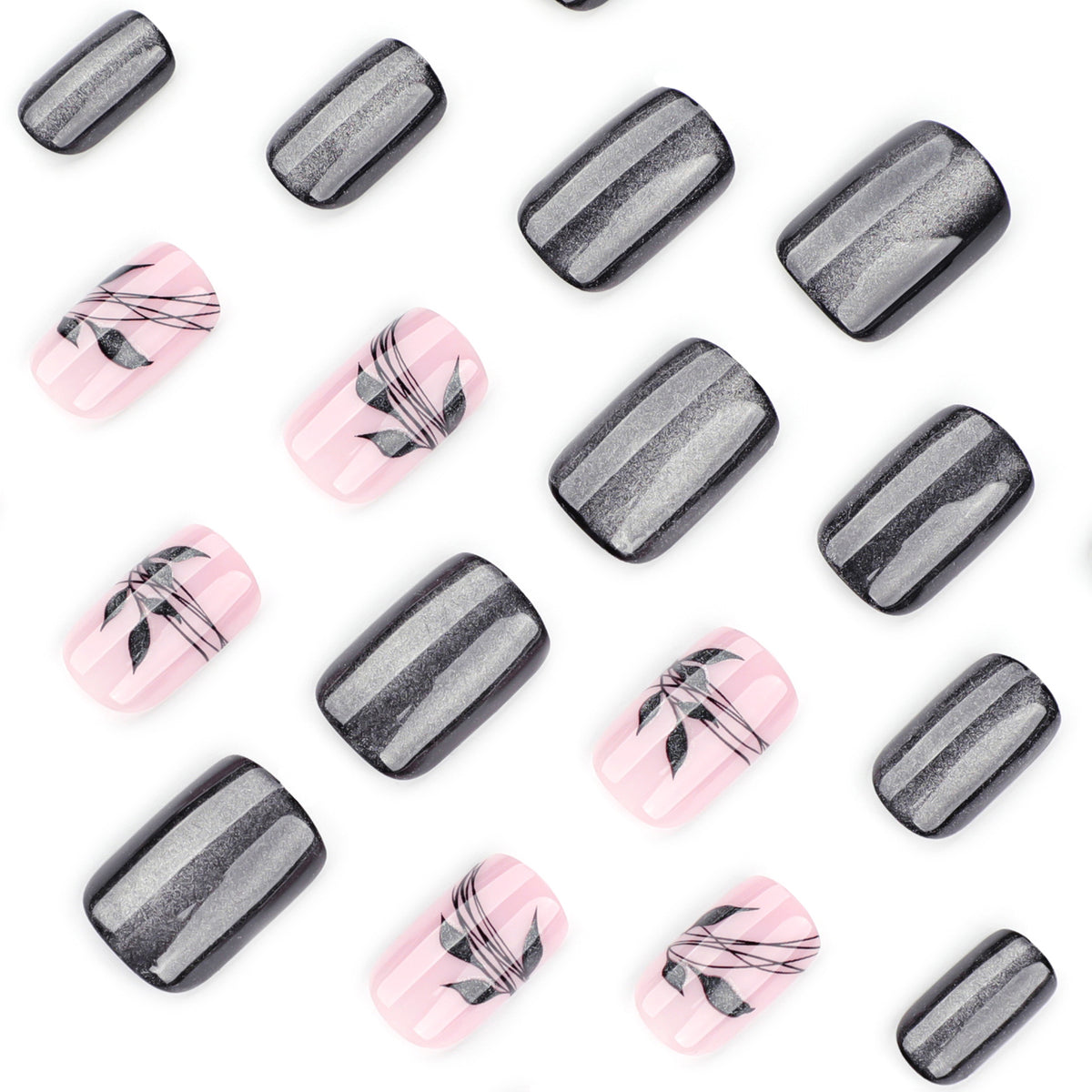 Kunstvolle und elegante Nagelkunst mit floralem Muster Brehn