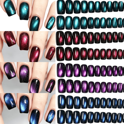 Gradient Glitter Press-On Nail Set Brehn