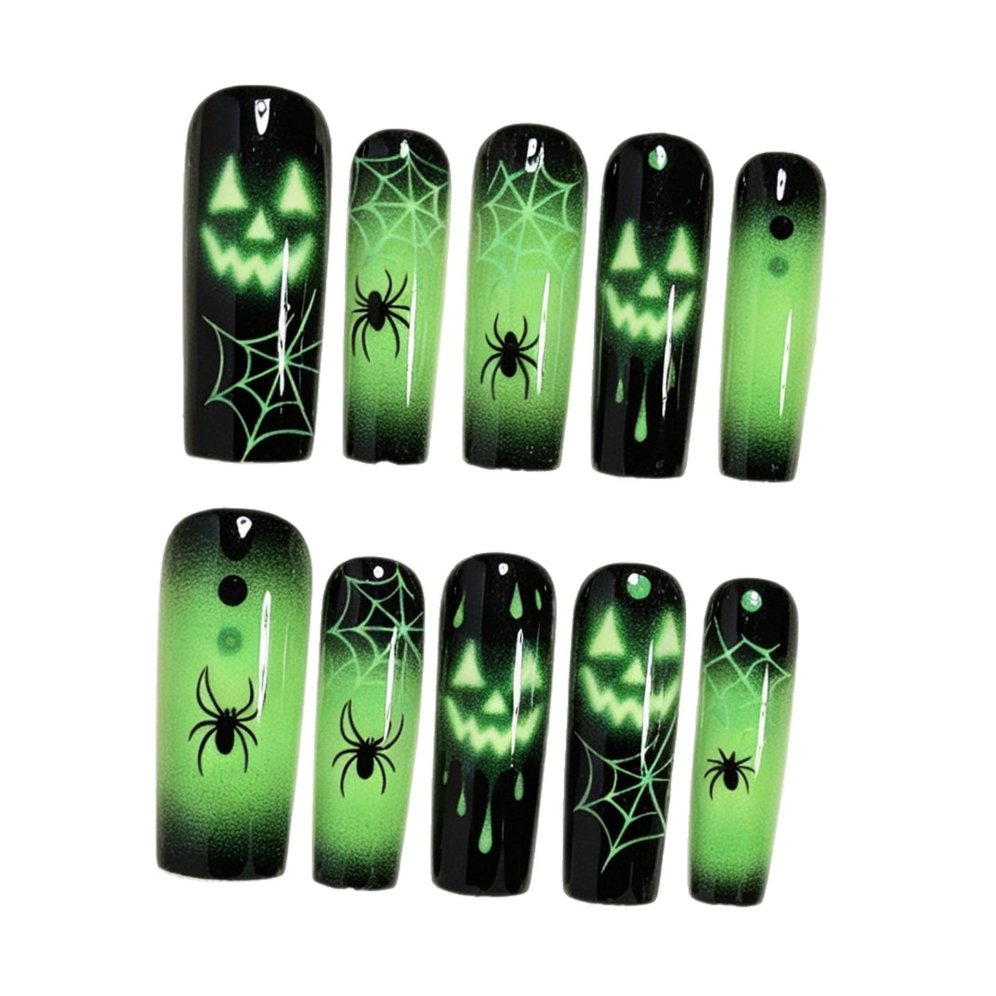 Halloween Themen Glow-in-the-Dark Nagelkunst Set Brehn