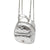 Gestepptes Metallic Mini-Rucksack Brehn