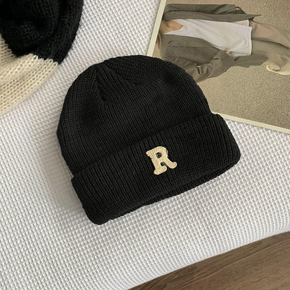 Rippstrick-Strickmütze