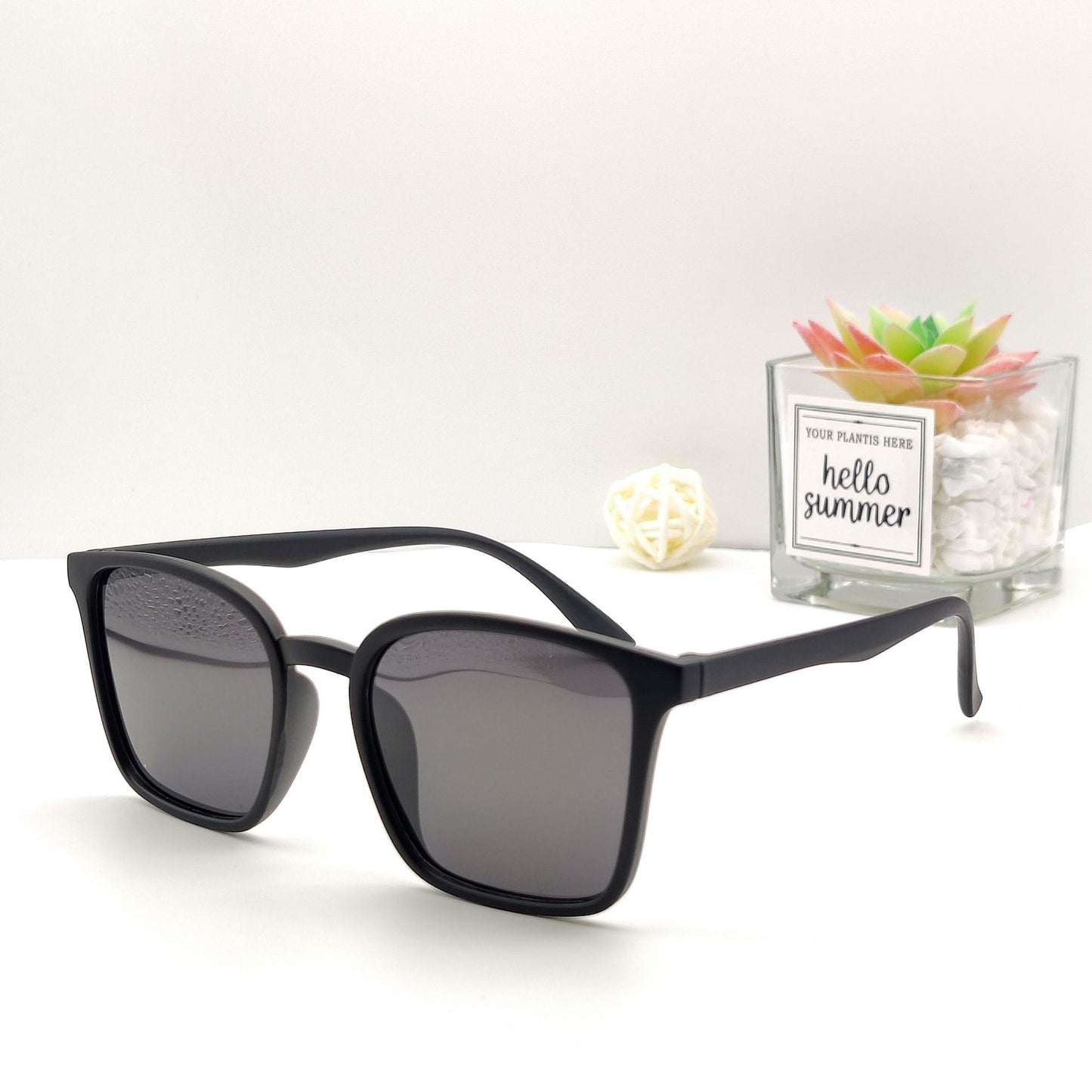 Damen vielseitige quadratische Sonnenbrille Brehn