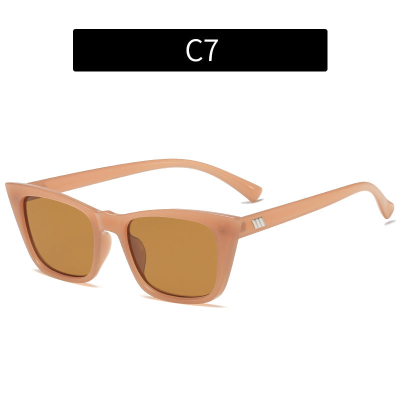 Moderne geometrische Katzenaugen-Sonnenbrille