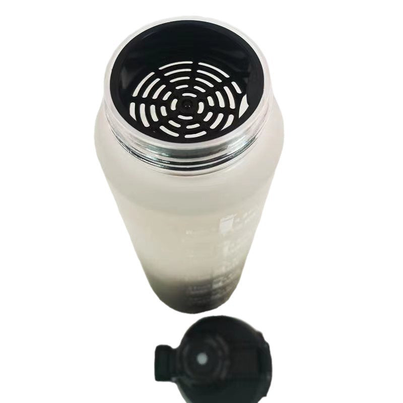 Damen Motivierende Trinkflasche mit einzigartiger Zeitmarkierung und sicherem Verschluss Brehn