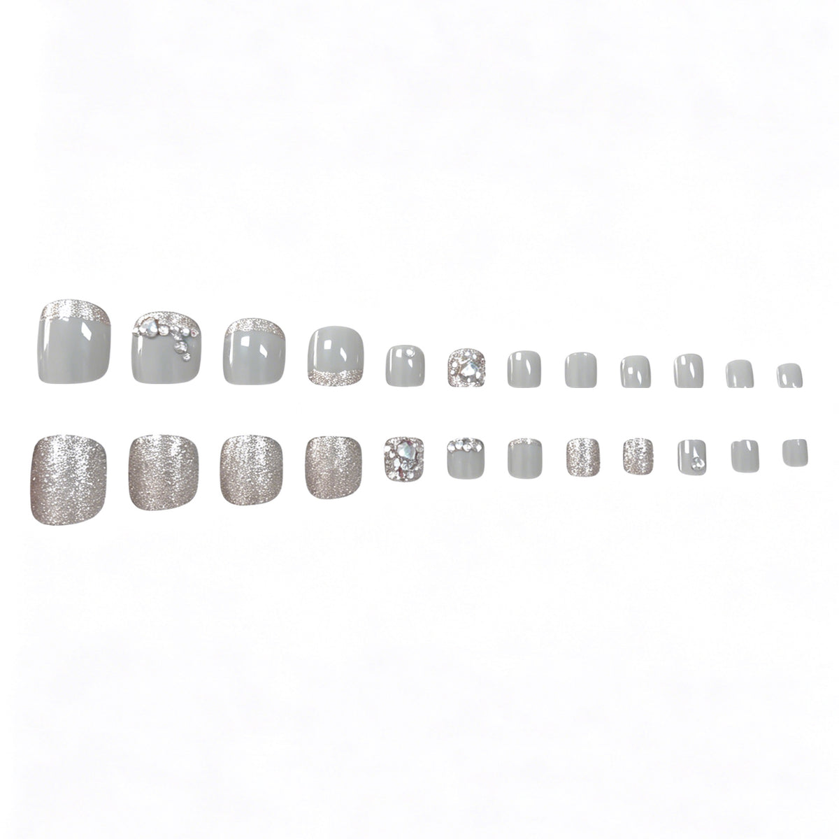 Glänzende Eleganz Fußnagelkunst Brehn