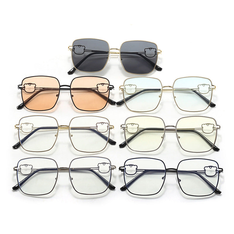 Damen modische quadratische Brille mit einzigartigen Akzenten Brehn