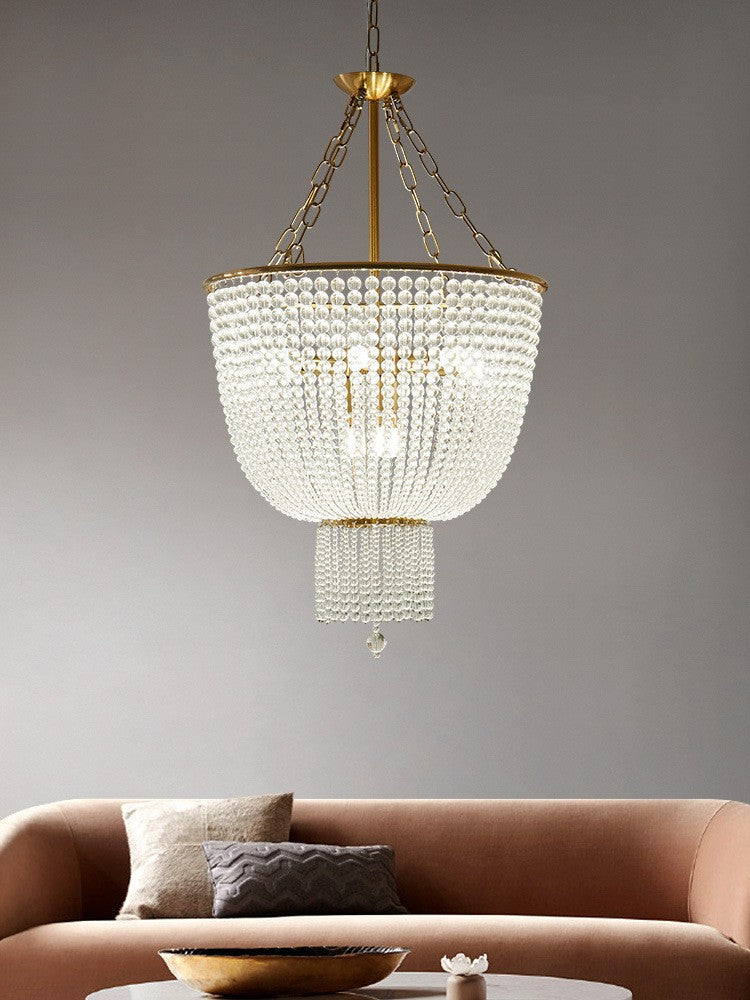 Kristallperlen-Deckenlampe