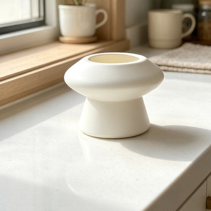 Zeitgenössische Skulpturierte Dekorative Vase Brehn