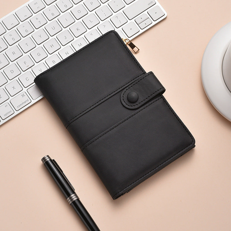 Premium Leder Reißverschluss Journal Organizer Brehn