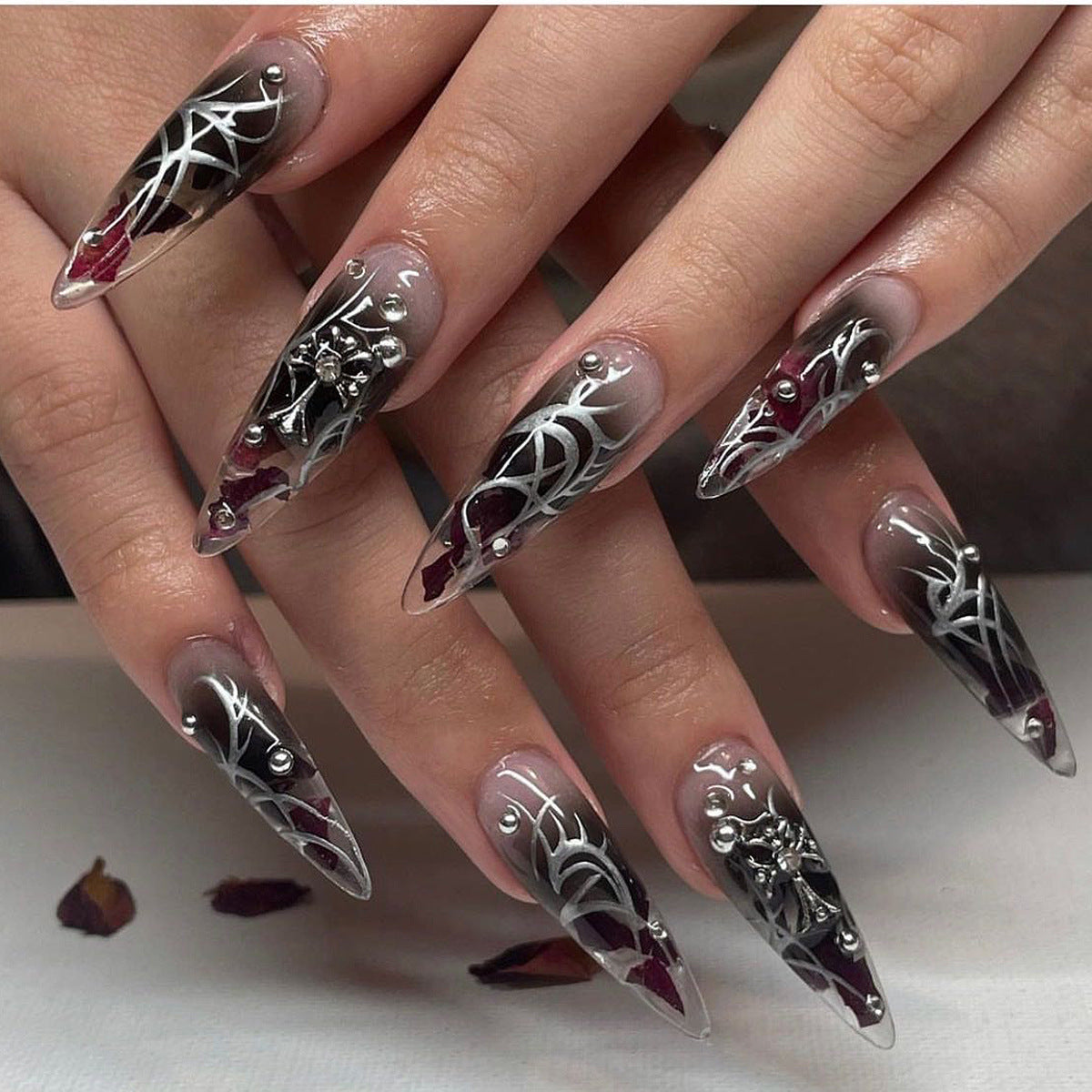 Künstlerisches Stiletto-Nagelkunst-Set Brehn