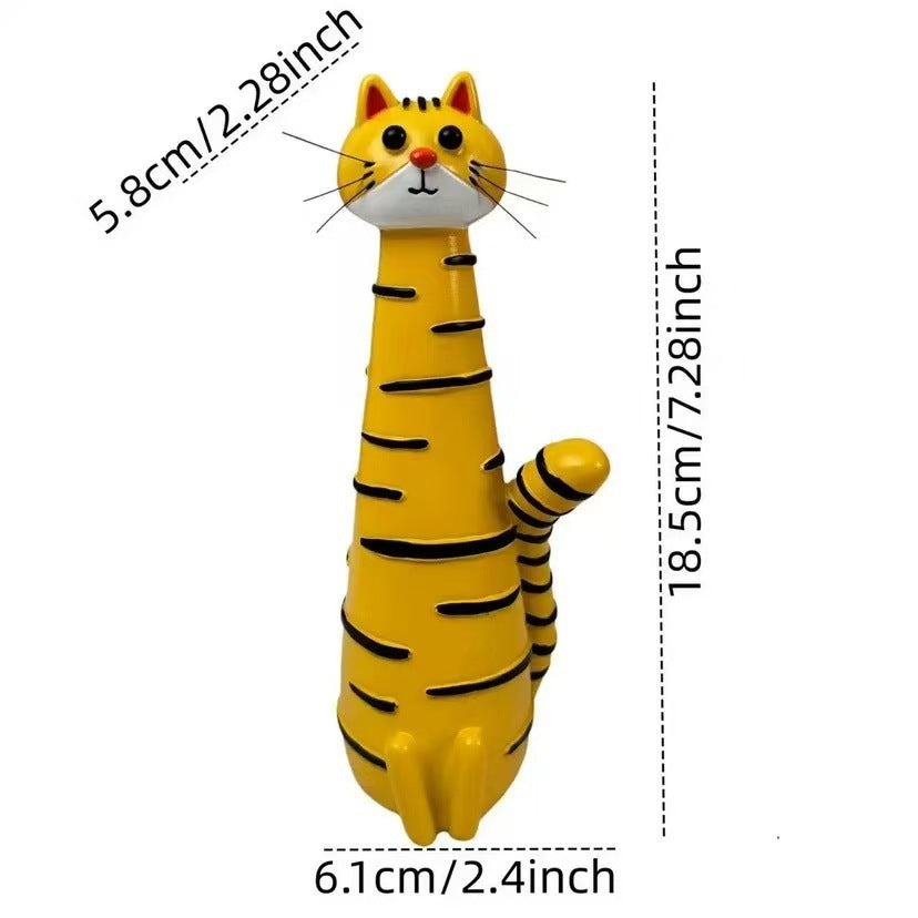 Dekorative Katzenfigur im eleganten Stil Brehn