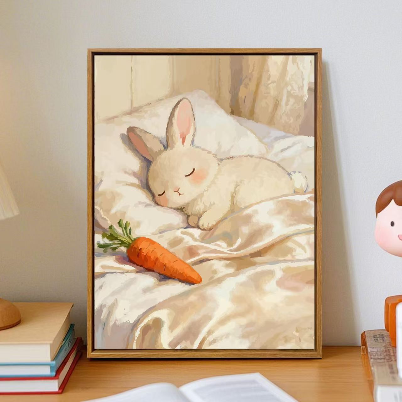 Gemütliche Cartoon-Hase Wandkunst Brehn