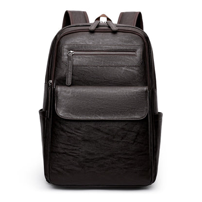 Ergonomischer Leder Laptop Rucksack