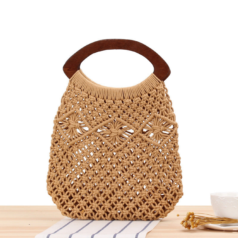 Handtasche Aus Handgefertigtem Makramee Brehn