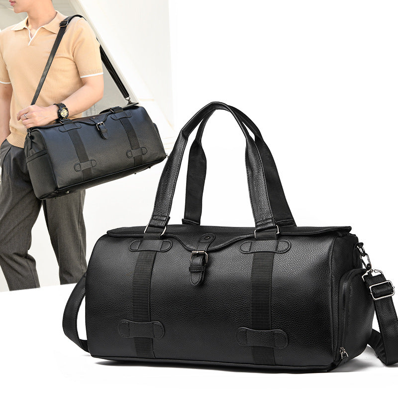 Premium Leder Wochenendreise-Duffel Tasche Brehn
