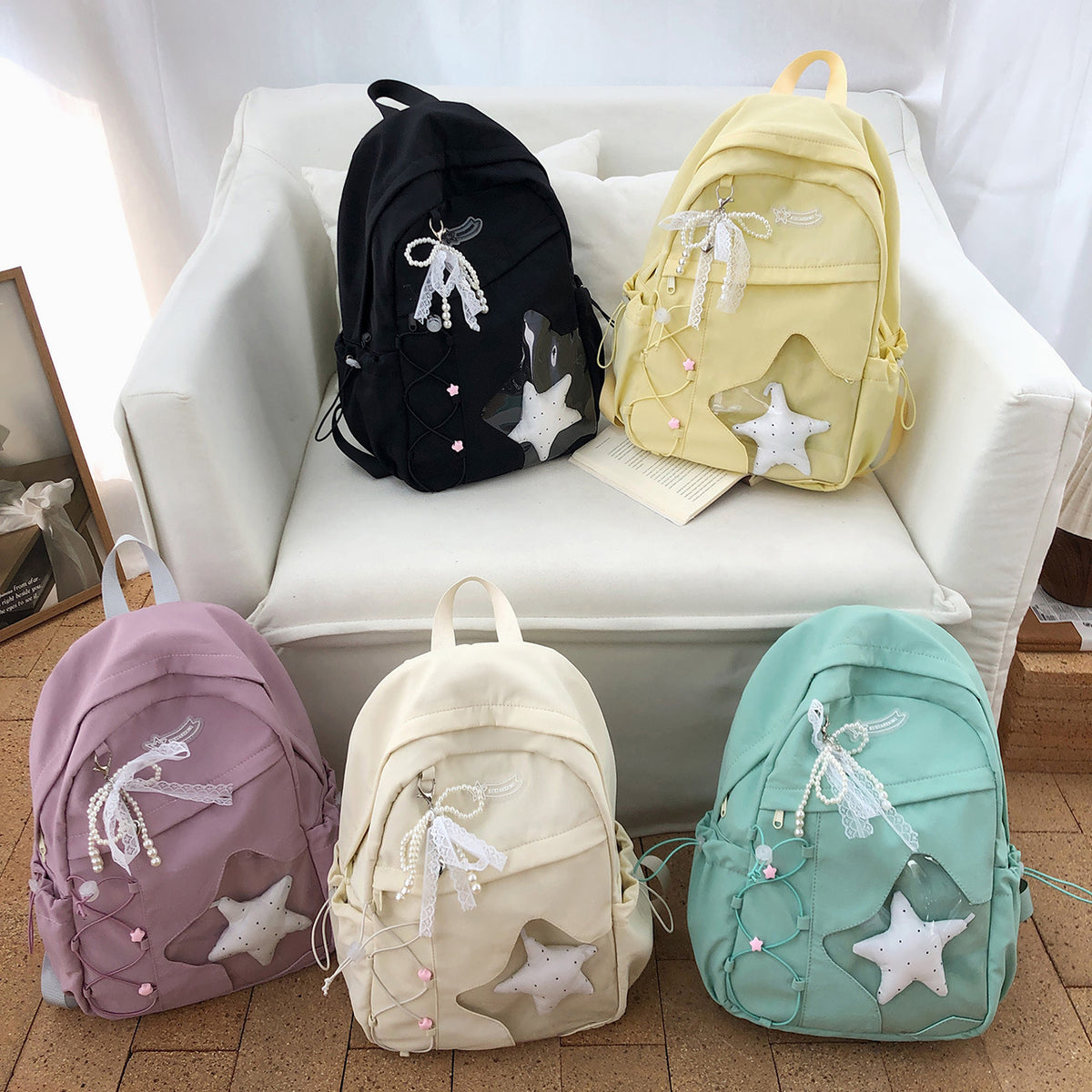 Stylische dekorative Mini-Rucksack Brehn