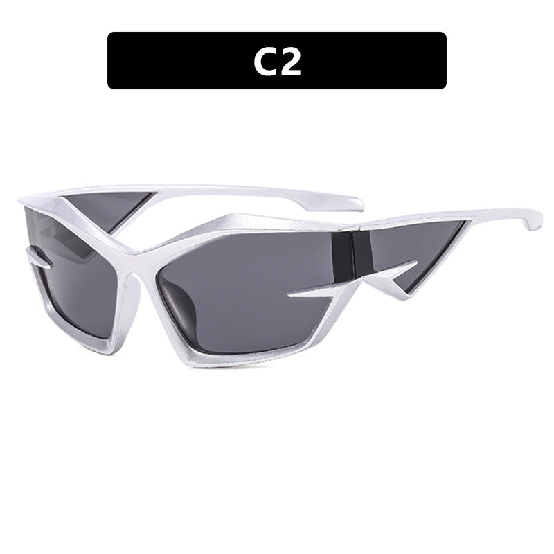 Damen futuristische Sport-Sonnenbrille Brehn