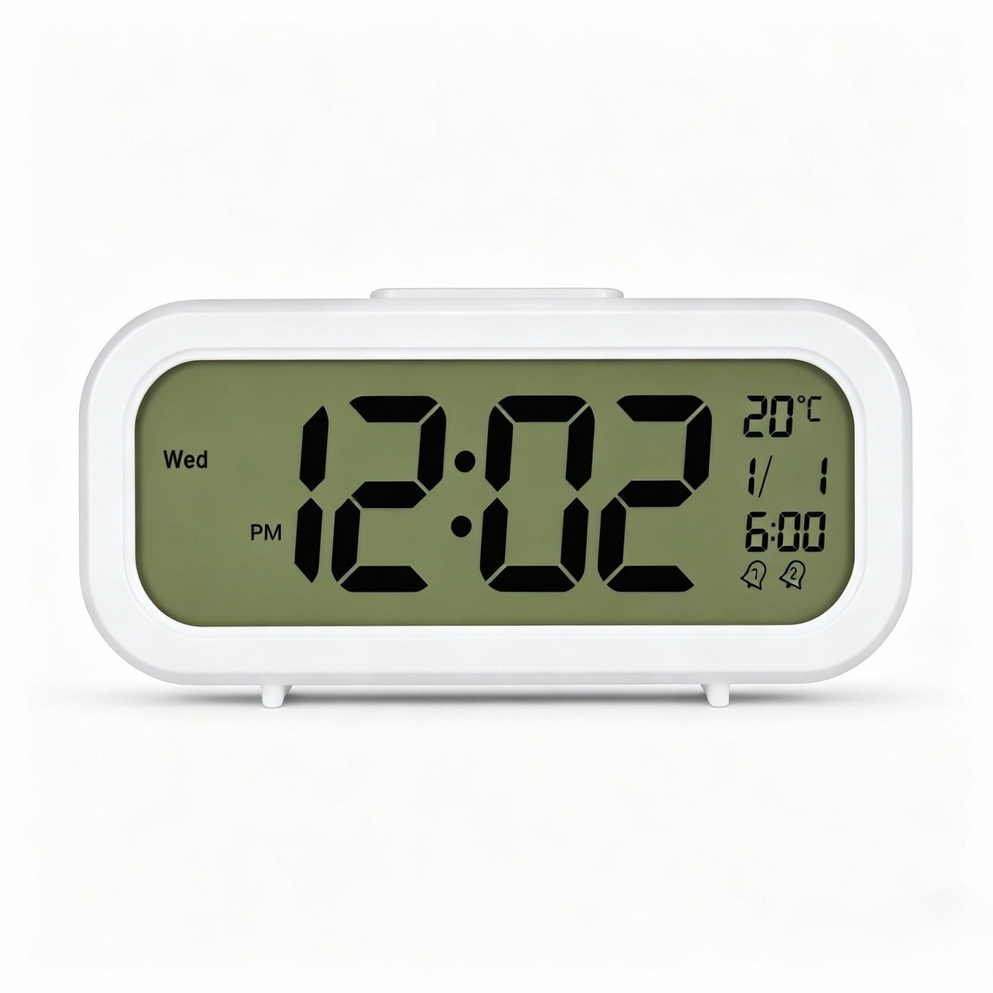 Digitaler Tischwecker mit Temperatursensor und Großem Led-Display Brehn